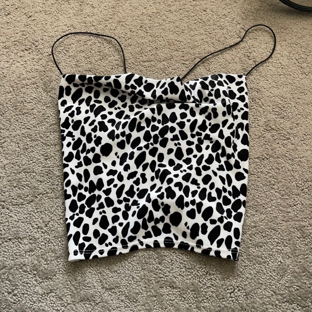 Urban Outfitters Dalmatian Print Crop Top